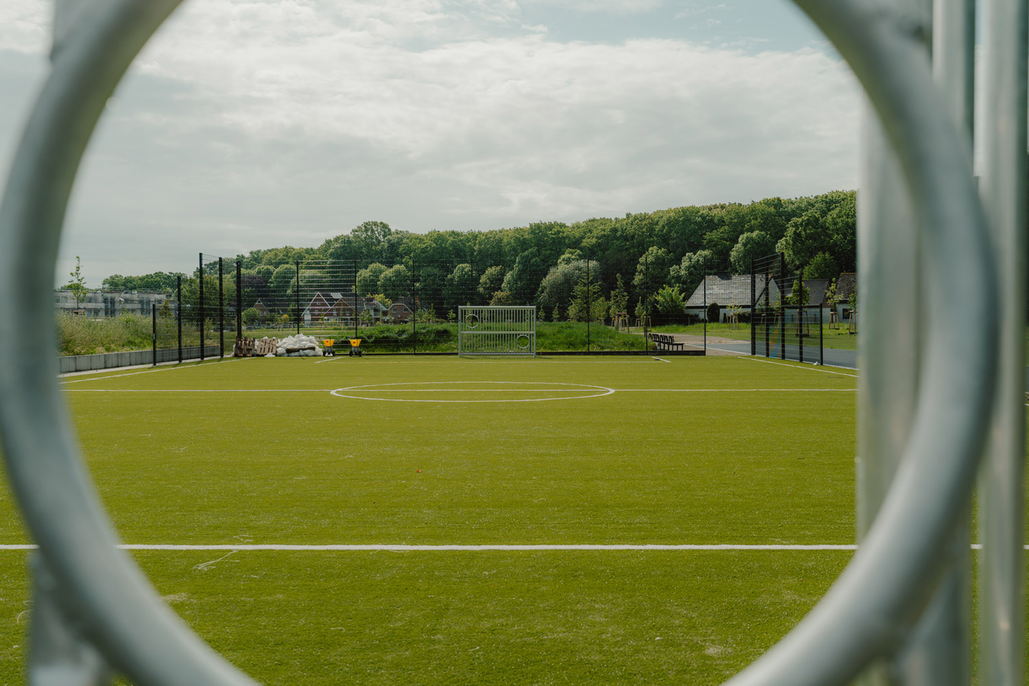 Fußball Platz im Landschaftspark