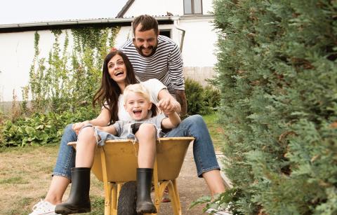 Gut lachen haben junge Familien in dem Teilquartier, denn die Eigenheime sind vergleichsweise günstig.