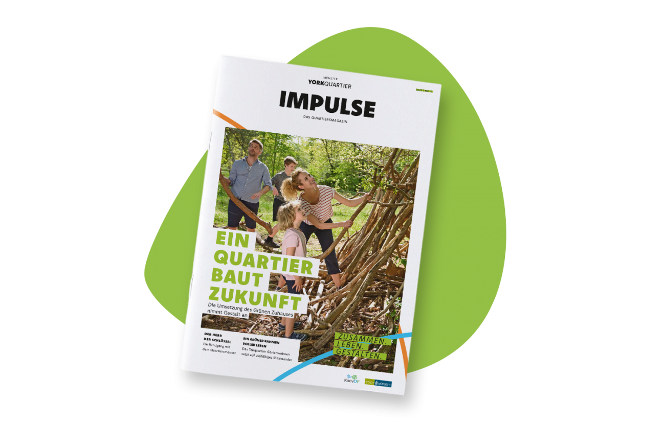 Grünes Cover des Magazins