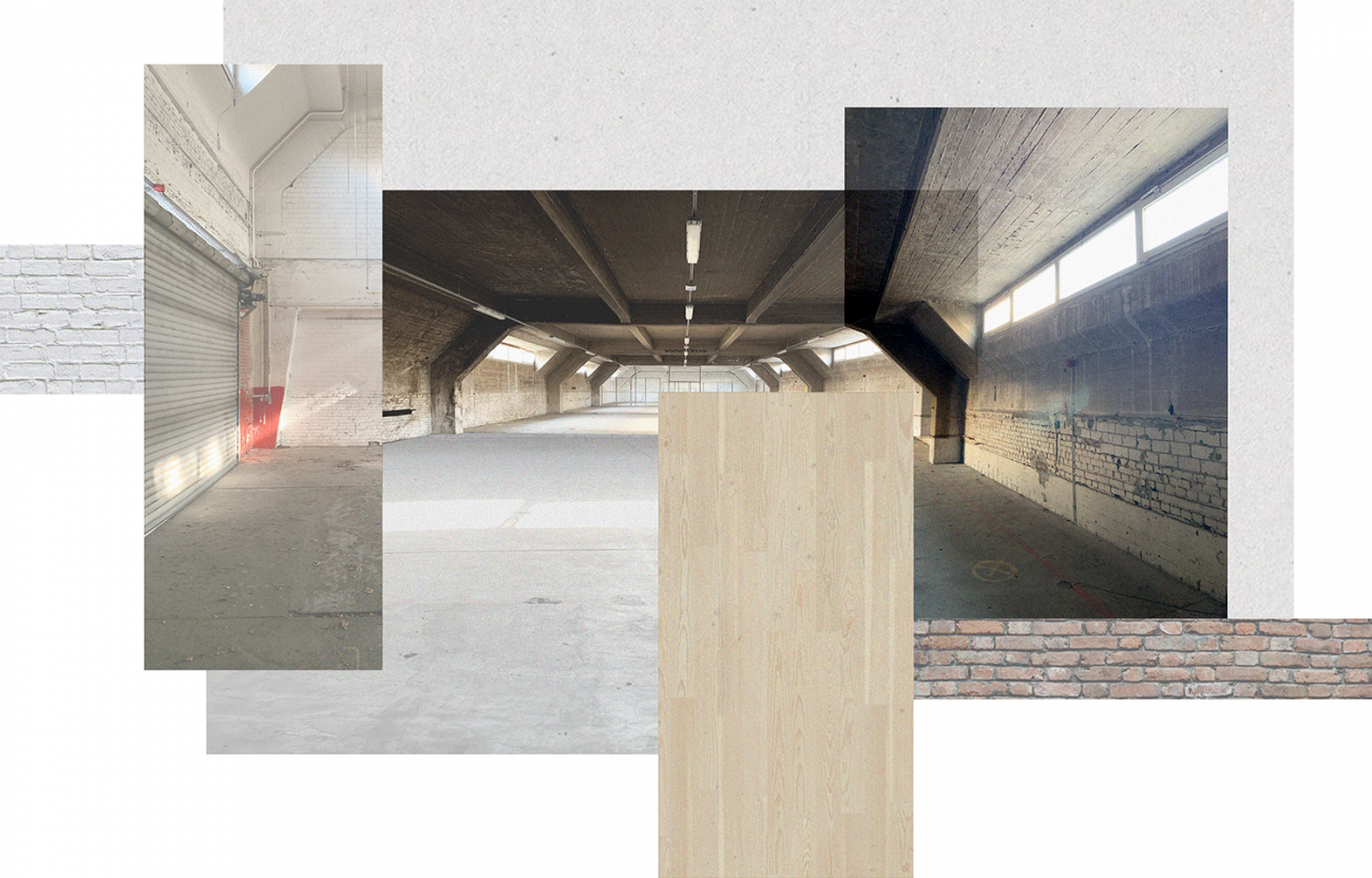 Collage Panzerhallen Bestand