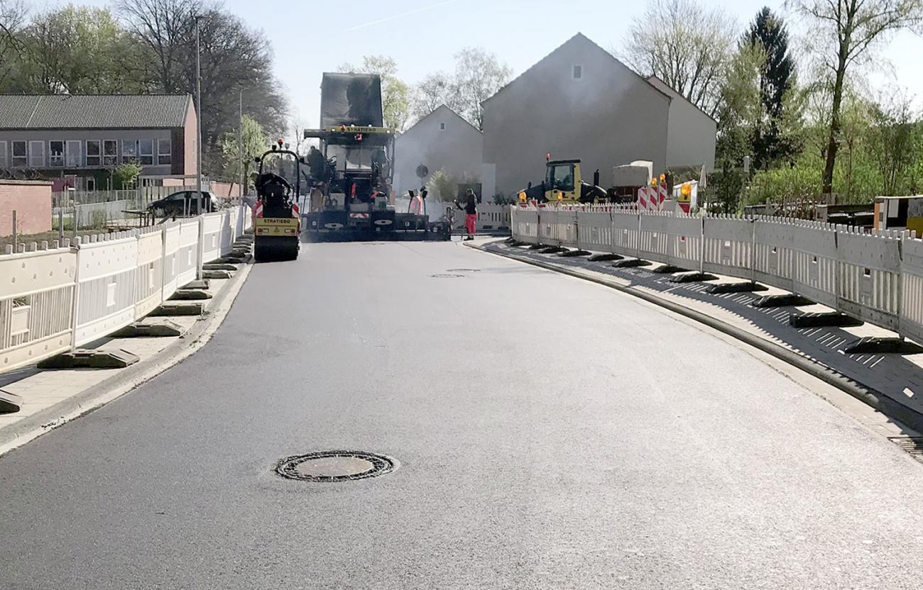 frische Asphaltdecke